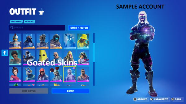 Galaxy Fortnite Accounts For Sale | Goated Skins